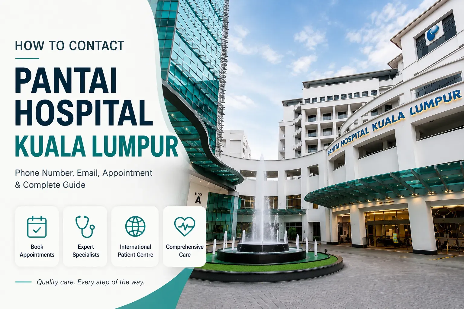 Pantai Hospital Kuala Lumpur building and patient services.